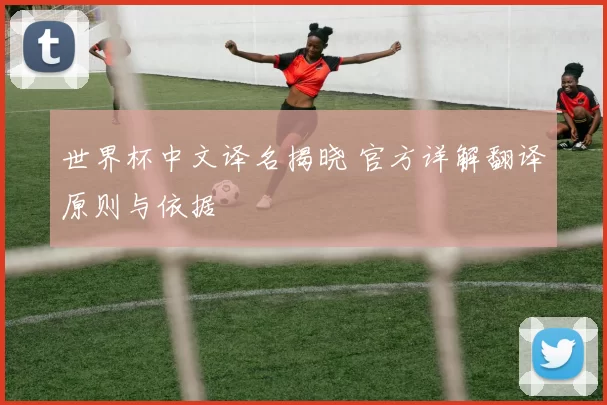 世界杯中文译名揭晓 官方详解翻译原则与依据
